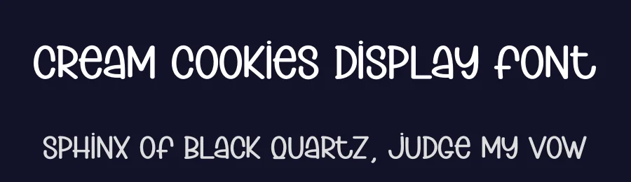 Cream Cookies Display Font by creativeletter — Display Font — thumbnail 2