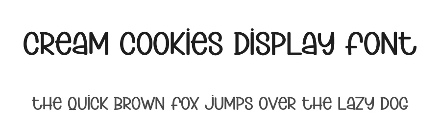 Cream Cookies Display Font by creativeletter — Display Font