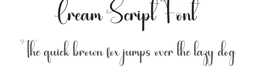 Cream Script Font by andikastudio — Script Handwritten Font