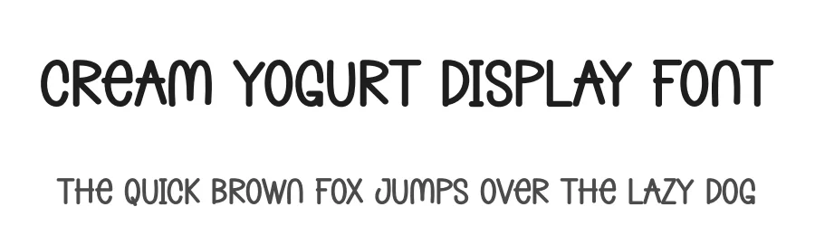Cream Yogurt Display Font by creativeletter — Display Font