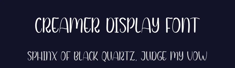 Creamer Display Font by andikastudio — Display Font — thumbnail 2