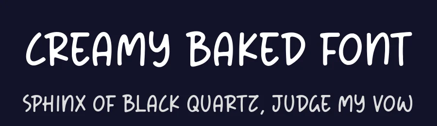 Creamy Baked Font by Timur type — Script Handwritten Font — thumbnail 2