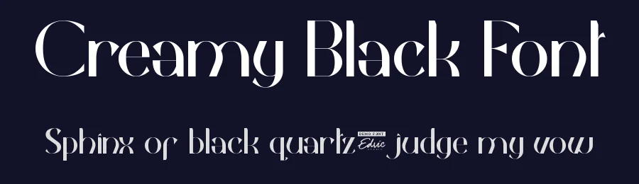 Creamy Black Font by edricstudio — Display Font — thumbnail 2