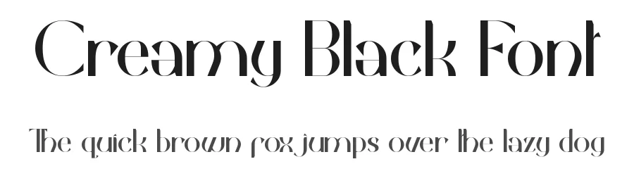 Creamy Black Font by edricstudio — Display Font