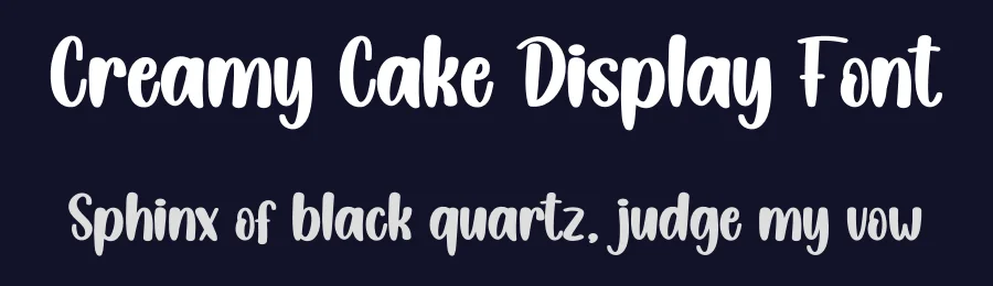 Creamy Cake Display Font by creativeletter — Display Font — thumbnail 2