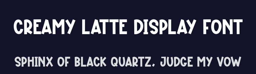 Creamy Latte Display Font by andikastudio — Display Font — thumbnail 2