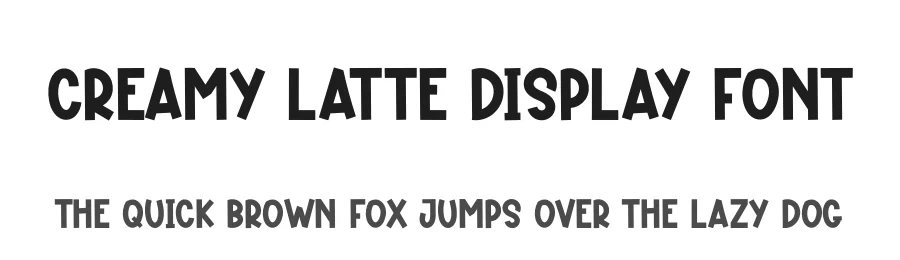 Creamy Latte Display Font by andikastudio — Display Font