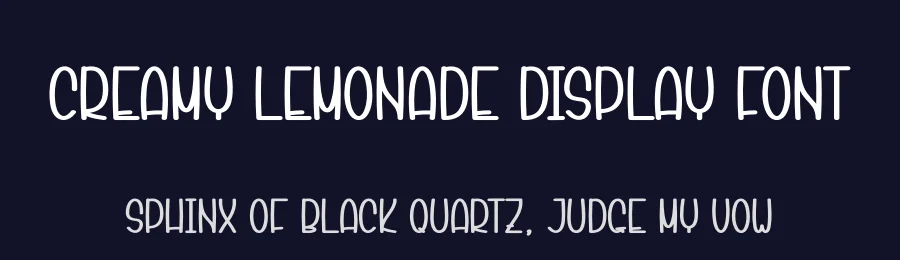 Creamy Lemonade Display Font by creativeletter — Display Font — thumbnail 2