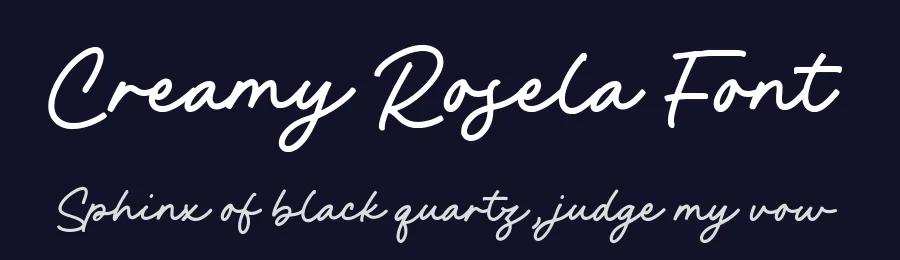 Creamy Rosela Font by Timur type — Script Handwritten Font — thumbnail 2