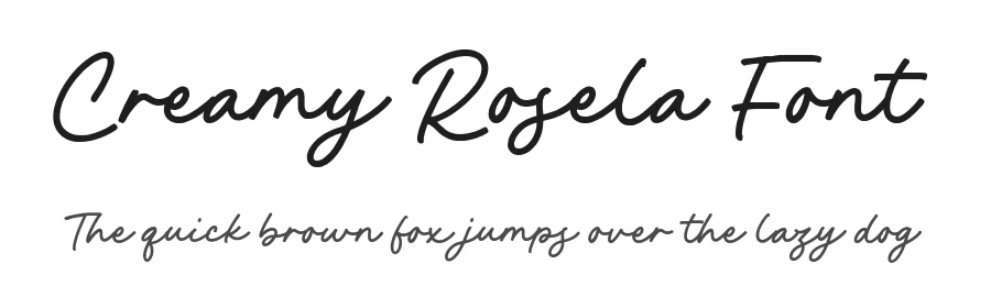 Creamy Rosela Font by Timur type — Script Handwritten Font