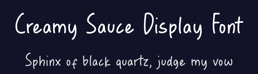 Creamy Sauce Display Font by Timur type — Decorative Font — thumbnail 2