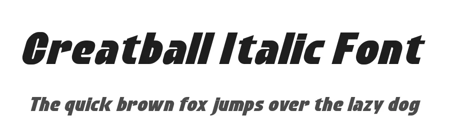 Creatball Italic Font by ffeeaarr — Display Font