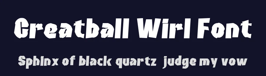 Creatball Wirl Font by ffeeaarr — Display Font — thumbnail 2