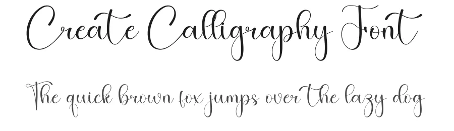Create Calligraphy Font by creativeletter — Script Handwritten Font