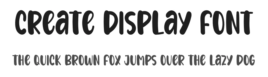 Create Display Font by inermediaSTUDIO — Display Font