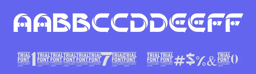 Created Attached – Space Font by 177Studio — Display Font — thumbnail 3