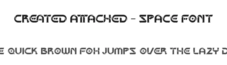 Created Attached – Space Font by 177Studio — Display Font
