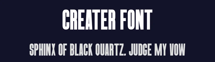 Creater Font by Craftedtype — Decorative Font — thumbnail 2