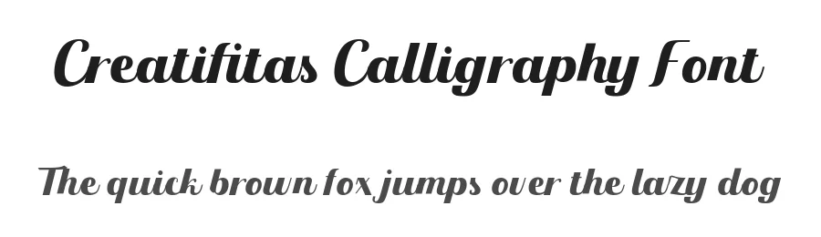 Creatifitas Calligraphy Font by Nuryanto Dwi — Script Handwritten Font