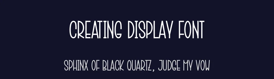 Creating Display Font by creativeletter — Display Font — thumbnail 2