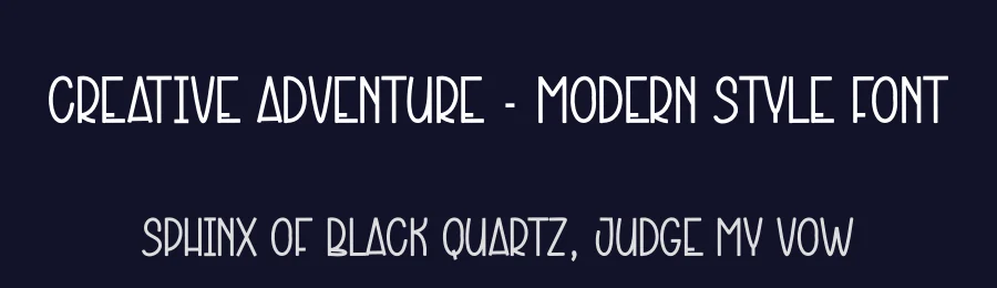 Creative Adventure – Modern Style Font by andikastudio — Display Font — thumbnail 2