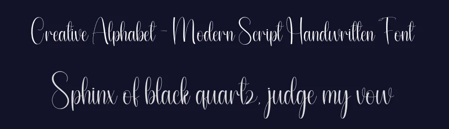 Creative Alphabet – Modern Script Handwritten Font by andikastudio — Script Handwritten Font — thumbnail 2