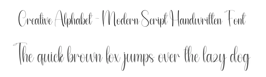Creative Alphabet – Modern Script Handwritten Font by andikastudio — Script Handwritten Font