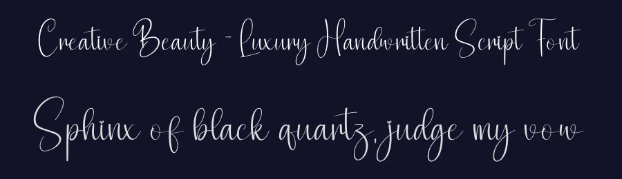 Creative Beauty – Luxury Handwritten Script Font by creativeletter — Script Handwritten Font — thumbnail 2