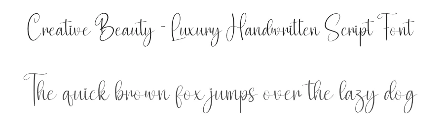 Creative Beauty – Luxury Handwritten Script Font by creativeletter — Script Handwritten Font