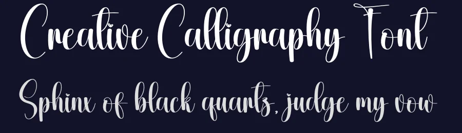 Creative Calligraphy Font by creativeletter — Script Handwritten Font — thumbnail 2