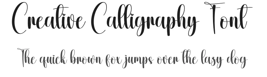 Creative Calligraphy Font by creativeletter — Script Handwritten Font