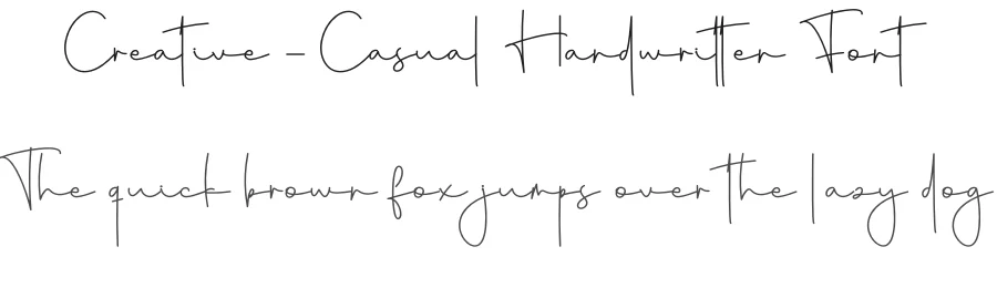 Creative – Casual Handwritten Font by creativeletter — Script Handwritten Font