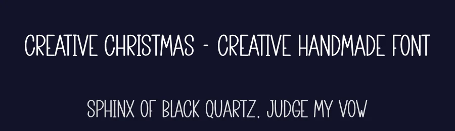 Creative Christmas – Creative Handmade Font by creativeletter — Display Font — thumbnail 2