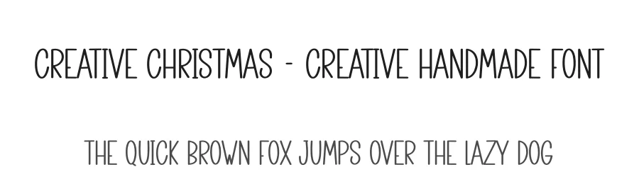 Creative Christmas – Creative Handmade Font by creativeletter — Display Font