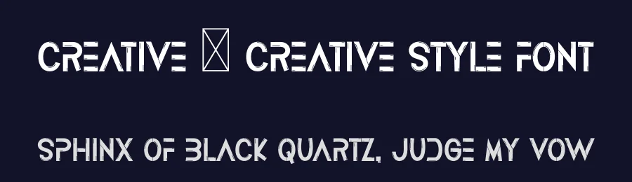 Creative – Creative Style Font by freshtypeink — Display Font — thumbnail 2
