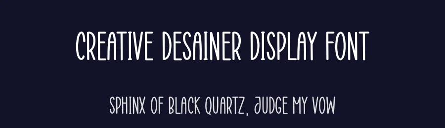 Creative Desainer Display Font by creativeletter — Display Font — thumbnail 2