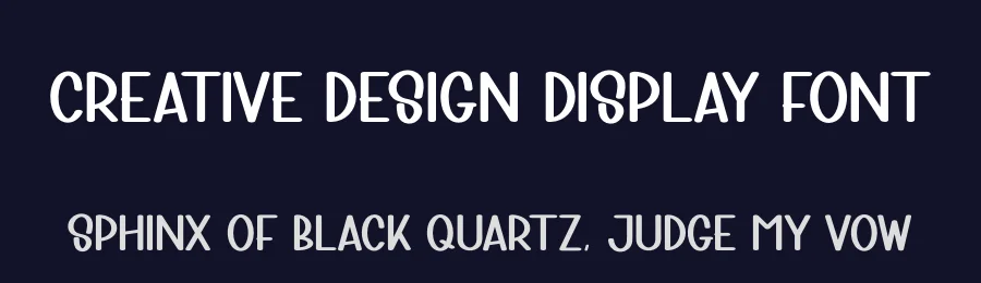 Creative Design Display Font by andikastudio — Display Font — thumbnail 2