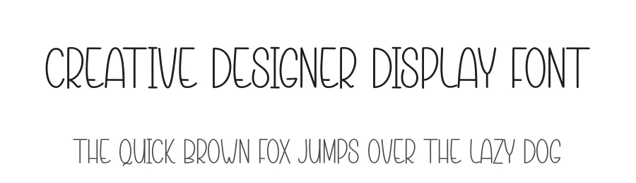 Creative Designer Display Font by creativeletter — Display Font