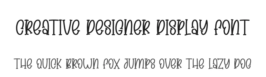 Creative Designer Display Font by creativeletter — Display Font