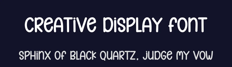 Creative Display Font by andikastudio — Display Font — thumbnail 2
