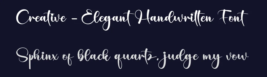 Creative – Elegant Handwritten Font by creativeletter — Script Handwritten Font — thumbnail 2