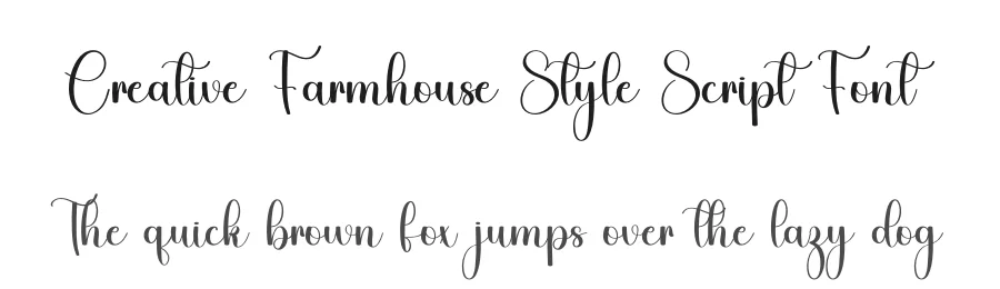 Creative Farmhouse Style Script Font by freshtypeink — Script Handwritten Font