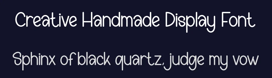 Creative Handmade Display Font by creativeletter — Display Font — thumbnail 2