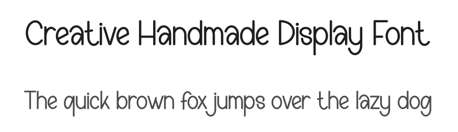 Creative Handmade Display Font by creativeletter — Display Font