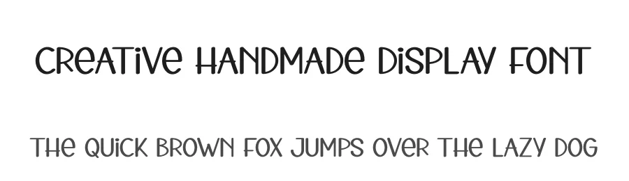 Creative Handmade Display Font by creativeletter — Display Font