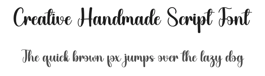 Creative Handmade Script Font by creativeletter — Script Handwritten Font