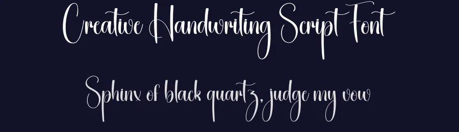 Creative Handwriting Script Font by creativeletter — Script Handwritten Font — thumbnail 2