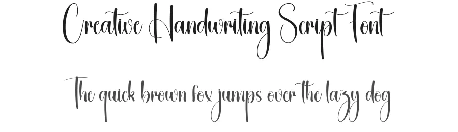 Creative Handwriting Script Font by creativeletter — Script Handwritten Font