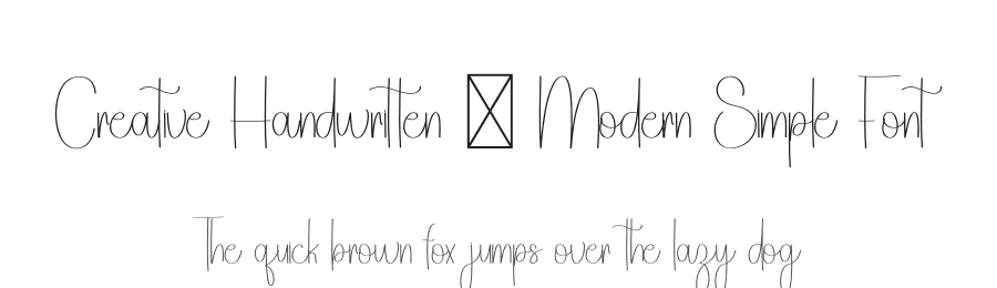 Creative Handwritten – Modern Simple Font by freshtypeink — Script Handwritten Font