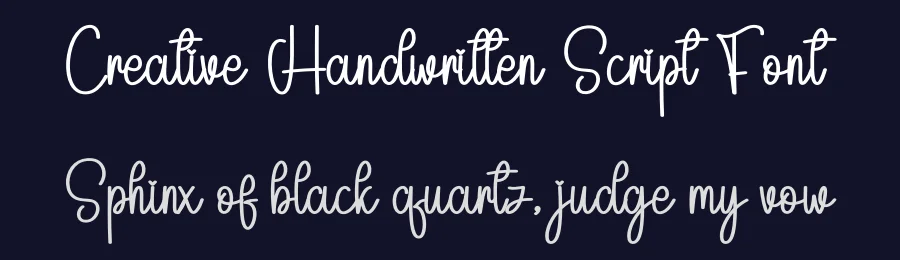 Creative Handwritten Script Font by freshtypeink — Script Handwritten Font — thumbnail 2